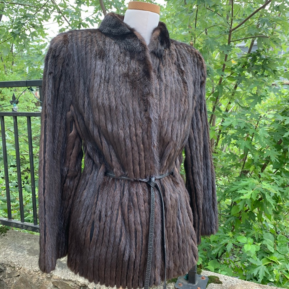 Vintage 1980s mink jacket